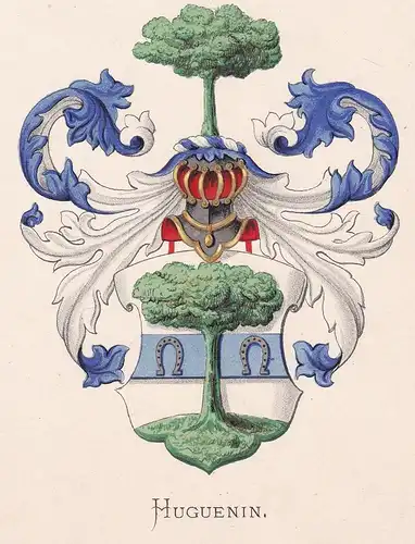 Huguenin - Wappen coat of arms heraldry Heraldik blason Wapen
