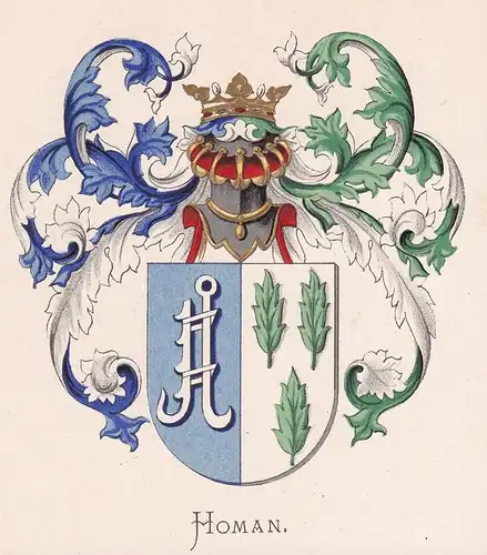 Homan - Wappen coat of arms heraldry Heraldik blason Wapen