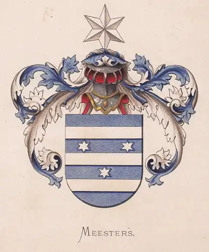 Meesters - Wappen coat of arms heraldry Heraldik blason Wapen