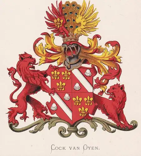 Cock van Oyen - Wappen coat of arms heraldry Heraldik blason Wapen