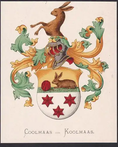 Coolhaas Koolhaas - Wappen coat of arms heraldry Heraldik blason Wapen