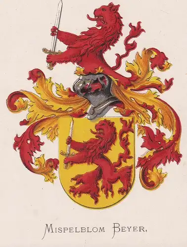 Mispelblom Beyer - Wappen coat of arms heraldry Heraldik blason Wapen
