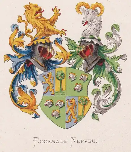 Roosmale Nepveu - Wappen coat of arms heraldry Heraldik blason Wapen