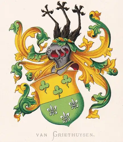 Van Griethuysen - Wappen coat of arms heraldry Heraldik blason Wapen