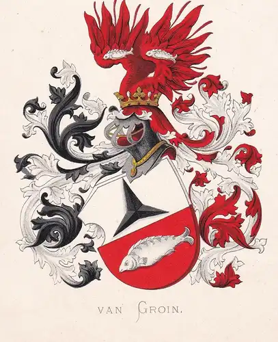 Van Groin - Wappen coat of arms heraldry Heraldik blason Wapen