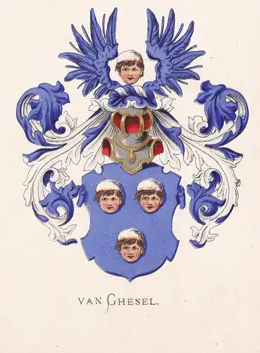 Van Ghesel - Wappen coat of arms heraldry Heraldik blason Wapen