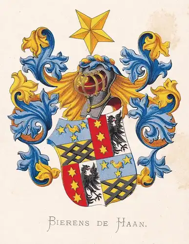 Bierens de Haan - Wappen coat of arms heraldry Heraldik blason Wapen