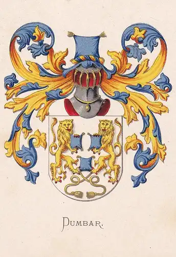 Dumbar - Wappen coat of arms heraldry Heraldik blason Wapen