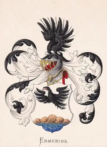 Ermerins - Wappen coat of arms heraldry Heraldik blason Wapen