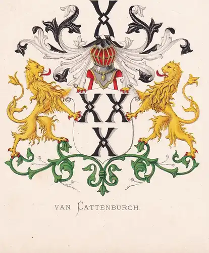Van Cattenburch - Wappen coat of arms heraldry Heraldik blason Wapen