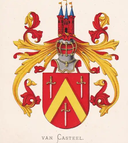Van Casteel - Wappen coat of arms heraldry Heraldik blason Wapen