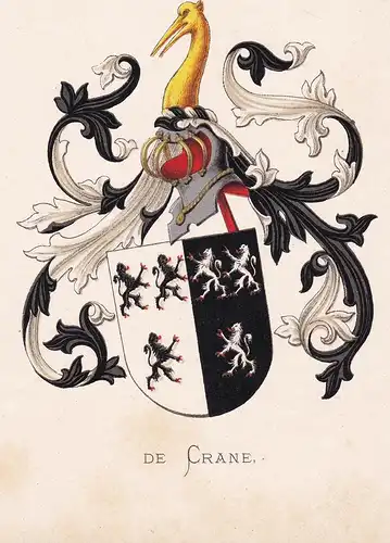 De Crane - Wappen coat of arms heraldry Heraldik blason Wapen