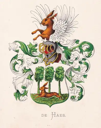 De Haes - Wappen coat of arms heraldry Heraldik blason Wapen