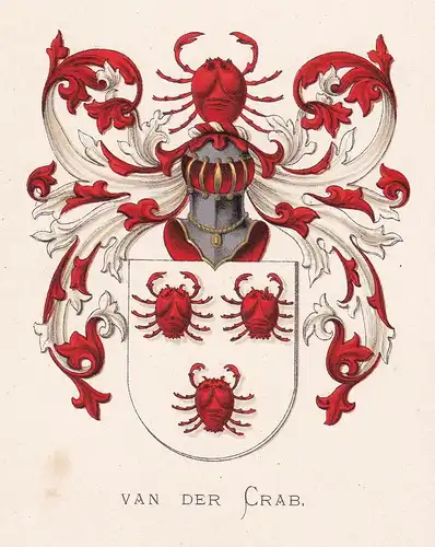 Van der Crab - Wappen coat of arms heraldry Heraldik blason Wapen