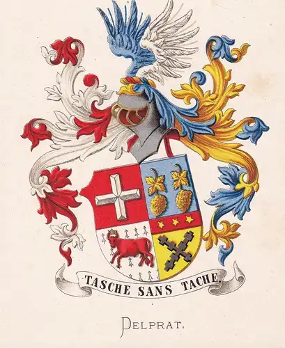 Delprat - Wappen coat of arms heraldry Heraldik blason Wapen
