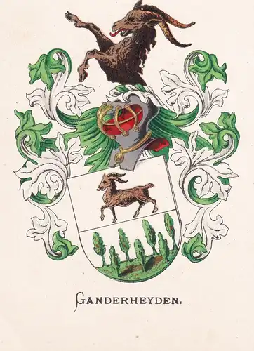 Ganderheyden - Wappen coat of arms heraldry Heraldik blason Wapen