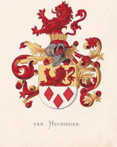 Van Heyningen - Wappen coat of arms heraldry Heraldik blason Wapen