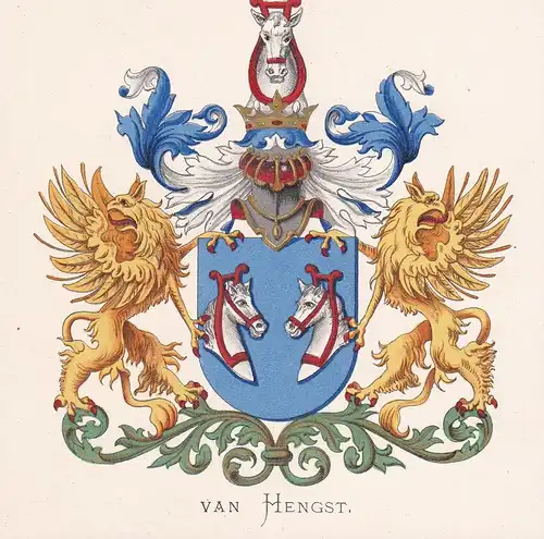 Van Hengst - Wappen coat of arms heraldry Heraldik blason Wapen