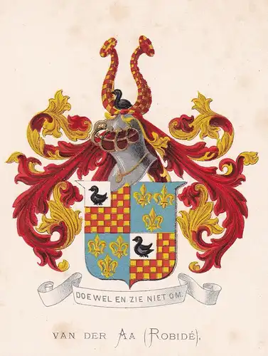 Van der AA (Robide) - Wappen coat of arms heraldry Heraldik blason Wapen