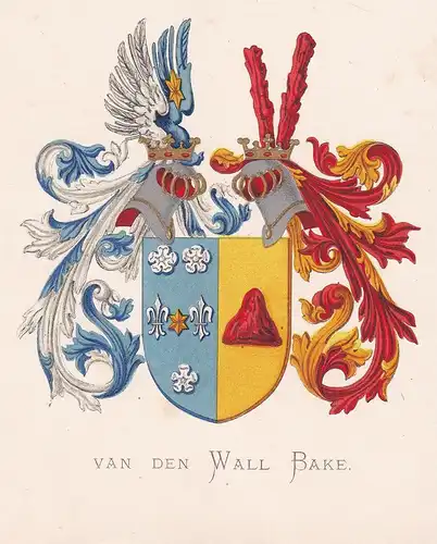 Van den Wall Bake - Wappen coat of arms heraldry Heraldik blason Wapen