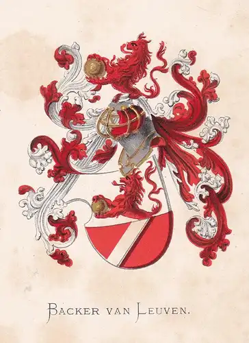 Backer van Leuven - Wappen coat of arms heraldry Heraldik blason Wapen