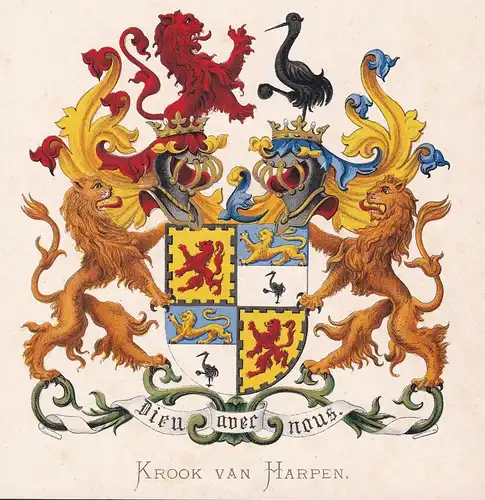 Krook van Harpen - Wappen coat of arms heraldry Heraldik blason Wapen