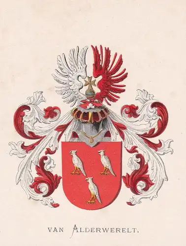 Van Alderwerelt - Wappen coat of arms heraldry Heraldik blason Wapen