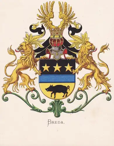 Breda - Wappen coat of arms heraldry Heraldik blason Wapen