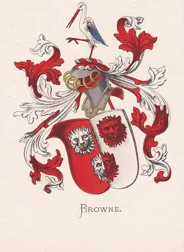 Browne - Wappen coat of arms heraldry Heraldik blason Wapen