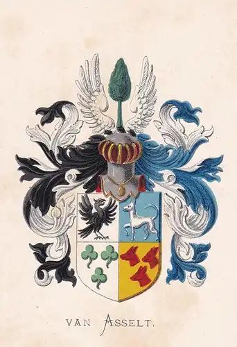 Van Asselt - Wappen coat of arms heraldry Heraldik blason Wapen