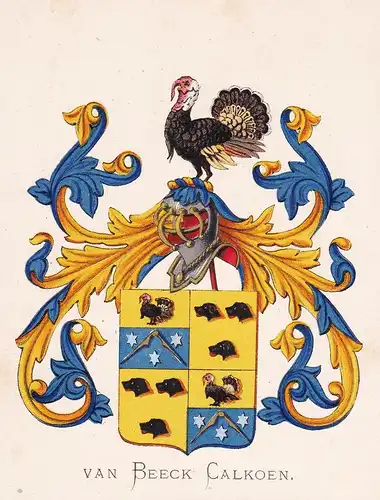 Van Beeck Calkoen - Wappen coat of arms heraldry Heraldik blason Wapen