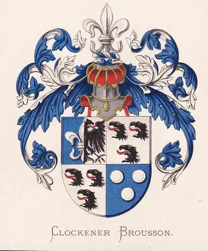Clockener Brousson - Wappen coat of arms heraldry Heraldik blason Wapen