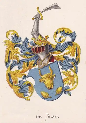 De Blau - Wappen coat of arms heraldry Heraldik blason Wapen