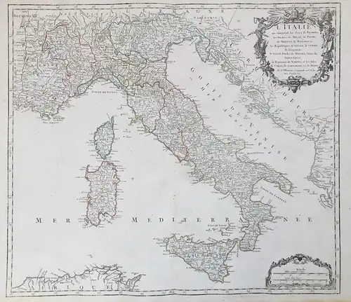 L'Italie qui comprend les Etats de Piemont, les Duches de Milan, de Parme, de Modene, de Mantoue &c. les Repub