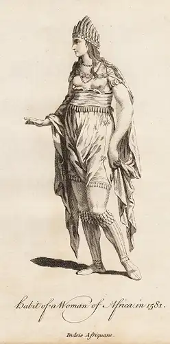 Habit of a woman of Africa, in 1581 - Frau Afrika Africa Trachten costumes costume Tracht