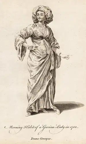 Morning Habit of a Grecian Lady, in 1700 - Greece Griechenland Trachten costumes costume Tracht
