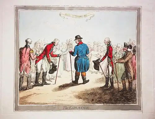 The Esplanade - George III caricature Karikatur cartoon Satire