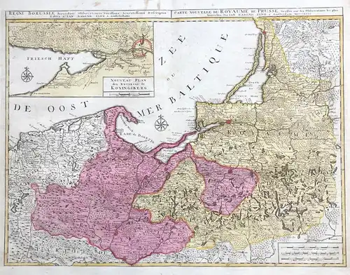 Regni Borussiae Secundum Observationes Novissima Accuratissima Descriptio / Carte Nouvelle du Royaume de Pruss