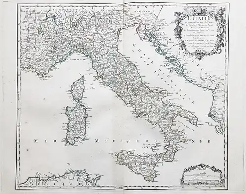 L'Italie qui comprend les Etats de Piemont, les Duches de Milan, de Parme, de Modene, de Mantoue &c. les Repub