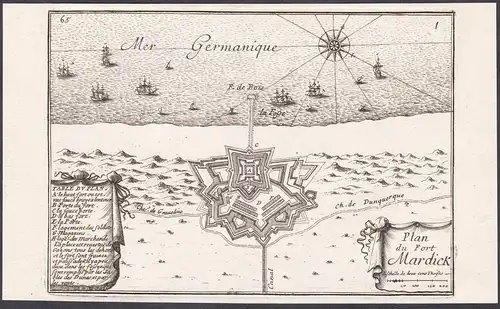 Plan du Fort Mardick - Fort-Mardyck Dunkerque Nord Hauts-de-France France Frankreich