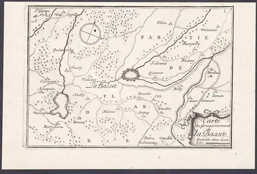 Carte du Gouvernement de la Bassée - La Bassee Nord Hauts-de-France