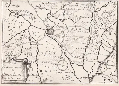 Carte du Gouvernement de Bourbour - Bourbourg Nord Hauts-de-France France Frankreich