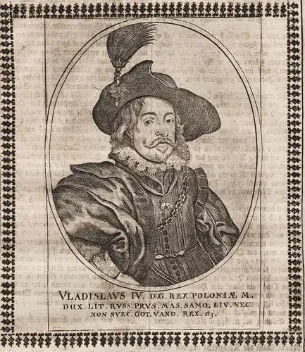 Vladislavs IV. D. G. Rex Poloniae M. Dux. Lit. Russ. Prus. Mas... - Wladyslaw IV. (1595-1648) Wasa König king