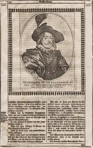 Vladislavs IV. D. G. Rex Poloniae M. Dux. Lit. Russ. Prus. Mas... - Wladyslaw IV. (1595-1648) Wasa König king