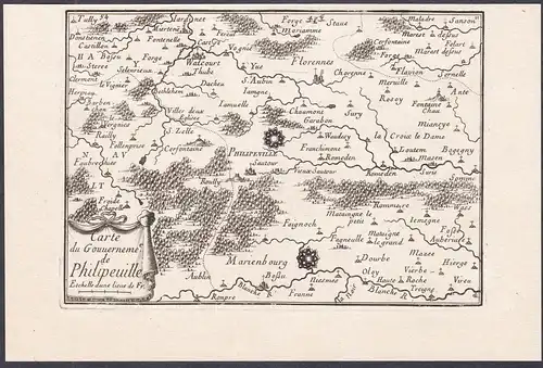 Carte du Gouvernement de Philippeville - Philippeville Walcourt Florennes Mariembourg Wallonie Belgique Belgiu