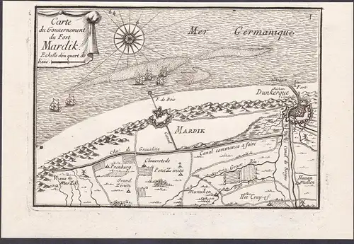 Carte du Gouvernement du Fort Mardik - Fort-Mardyck Dunkerque Nord Hauts-de-France France Frankreich
