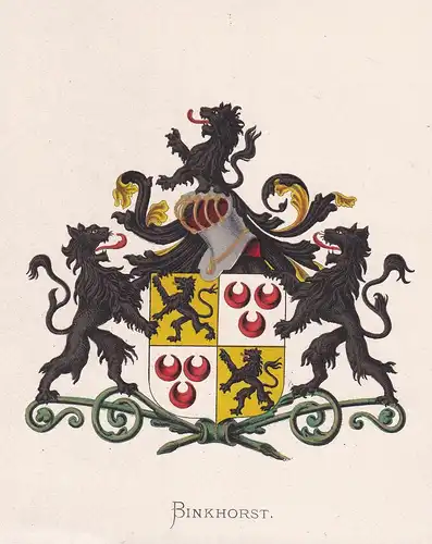 Binkhorst - Wappen coat of arms heraldry Heraldik blason Wapen