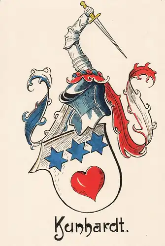Kunhardt - Wappen coat of arms heraldry Heraldik Hamburg