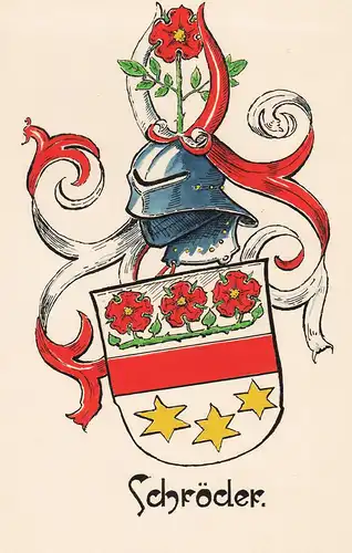 Schröder - Wappen coat of arms heraldry Heraldik Hamburg