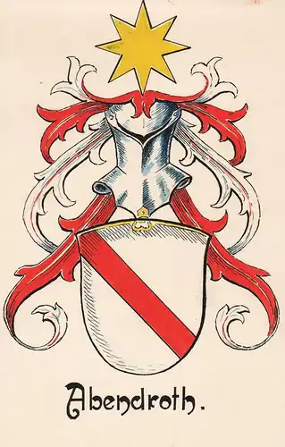 Abendroth - Wappen coat of arms heraldry Heraldik Hamburg